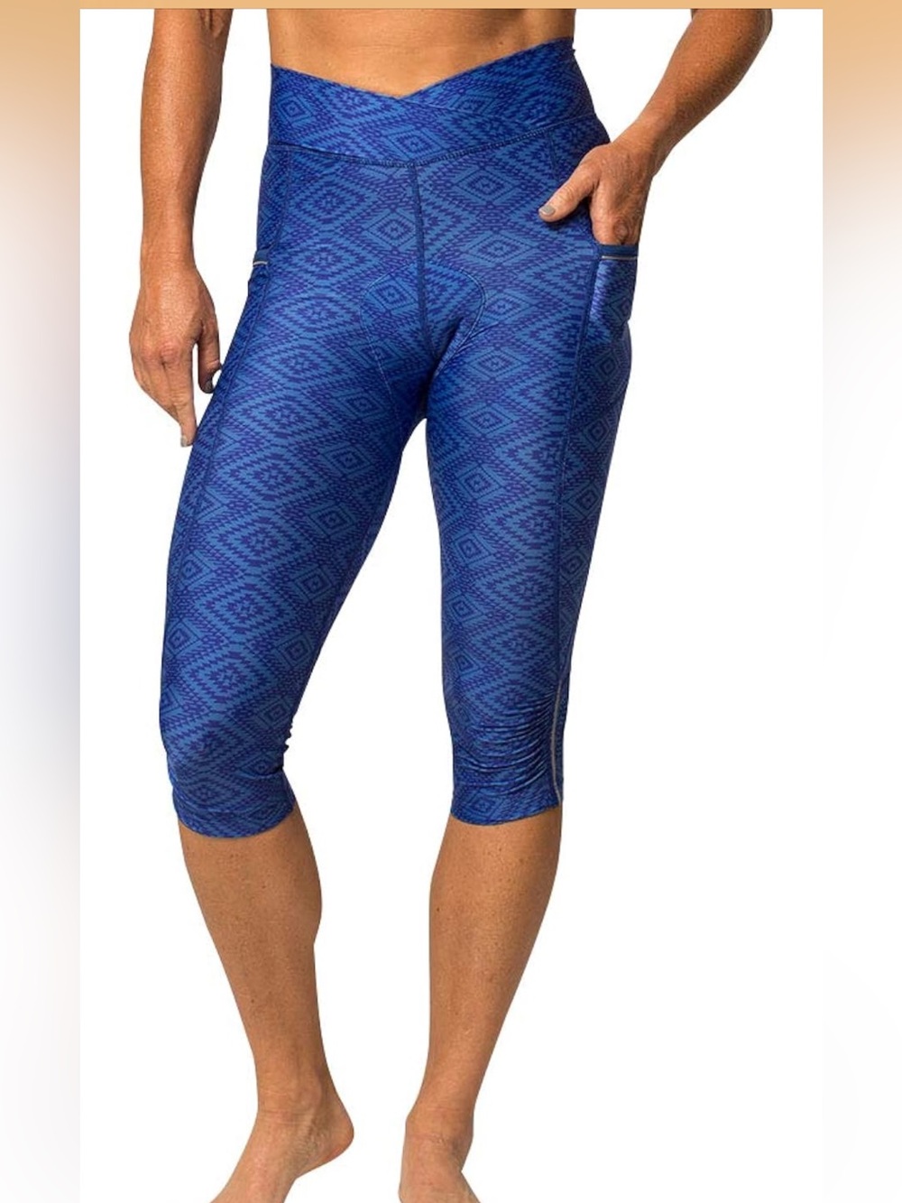 Zuma Blu Padded Cycling Capri XL